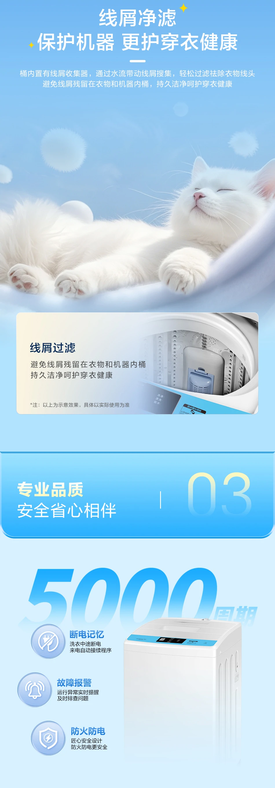 6.5公斤波轮洗衣机 7