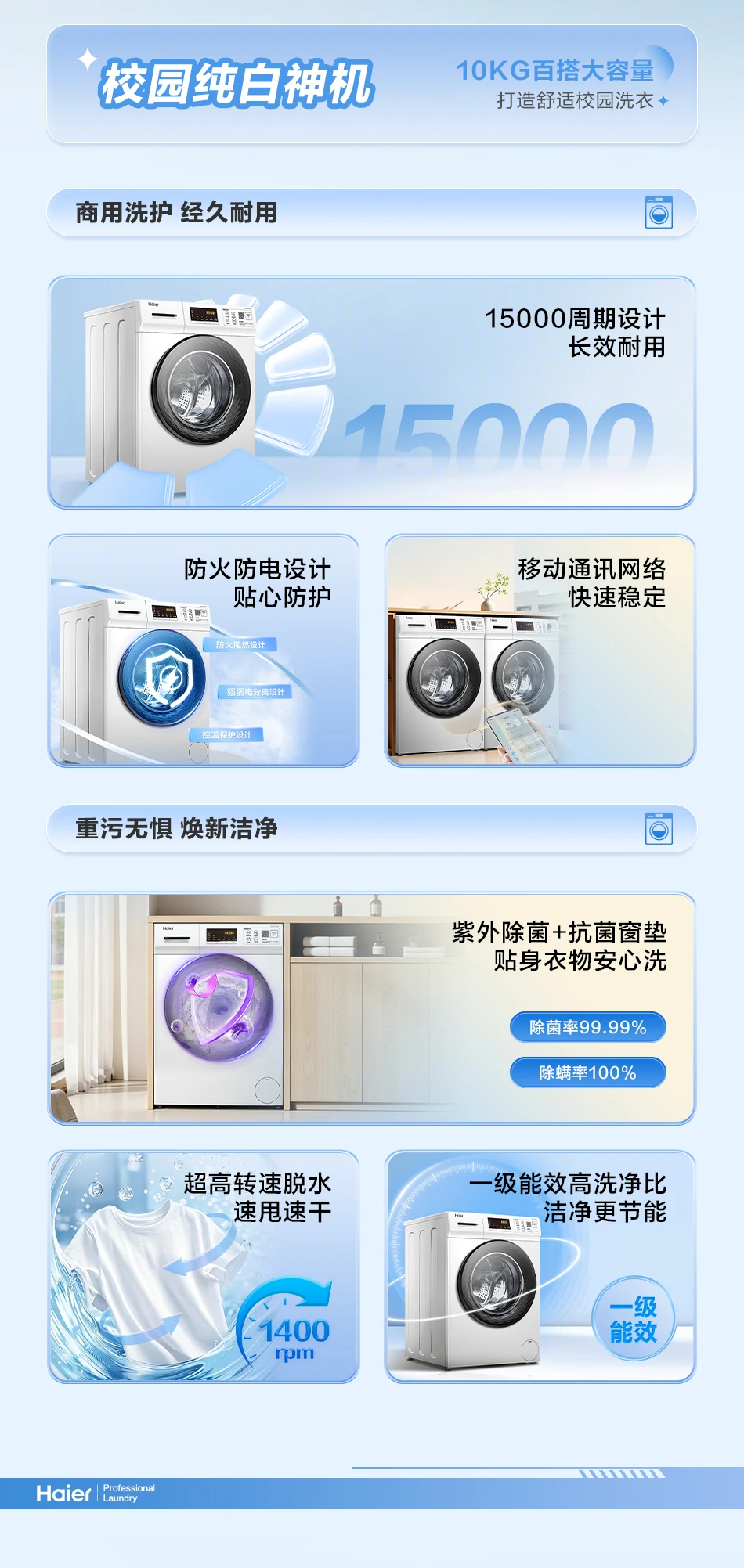 10公斤滚筒洗衣机 2