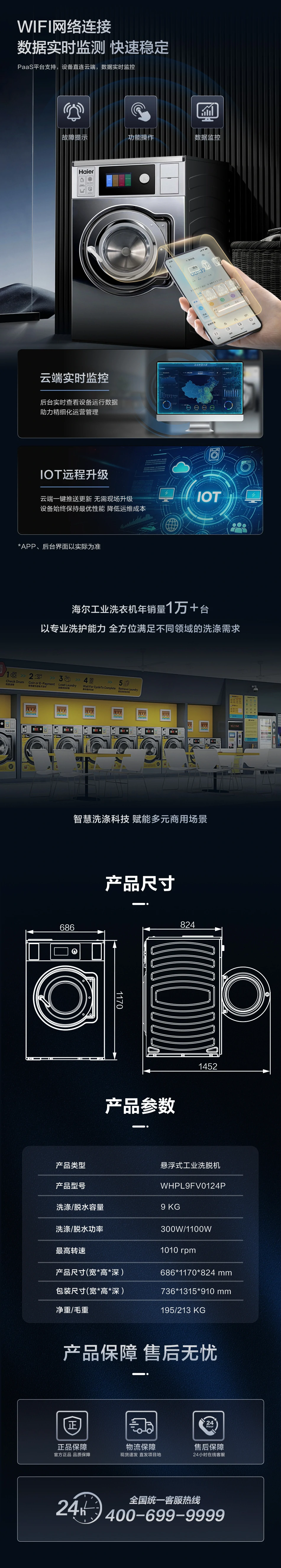 9公斤工业洗衣机 10